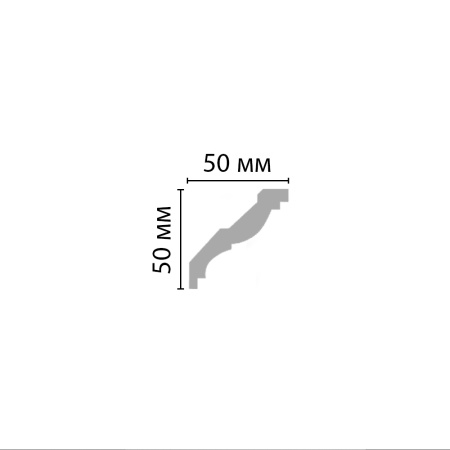 Плинтус потолочный гладкий DECOMASTER 96117 (50*50*2400мм)