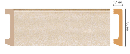 D235-18D/20 Плинтус ДМ(80*17*2400 мм)