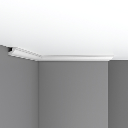 Плинтус потолочный гладкий DECOMASTER 96123F гибкий (30*30*2400мм)