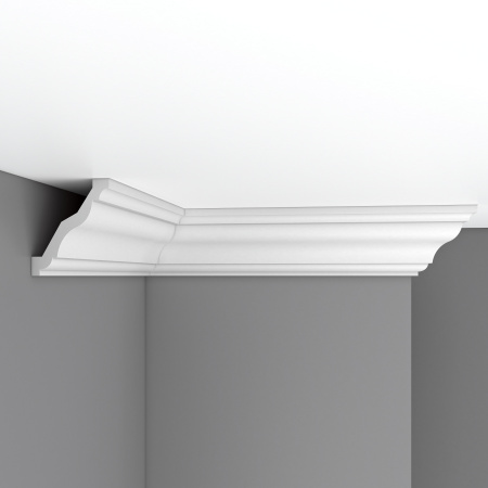 Плинтус потолочный гладкий DECOMASTER 96625F гибкий (95*80*2400мм)