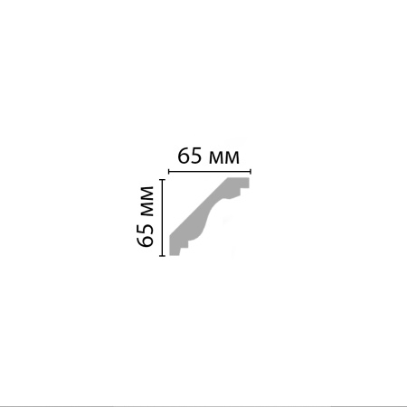 Плинтус потолочный гладкий DECOMASTER DP-336 (65*65*2400мм)