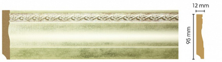 Плинтус напольный DECOMASTER 153-937 ДМ (95*12*2400 мм)